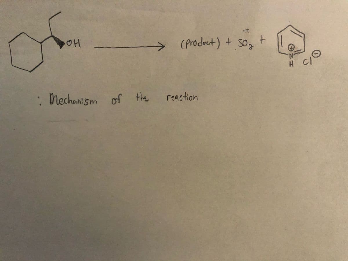 > CProduct) + so, t
: Mechanism of the
reaction
