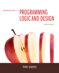 EBK STARTING OUT WITH PROGRAMMING LOGIC - 4th Edition - by GADDIS - ISBN 8220100659386