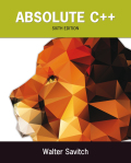 EBK ABSOLUTE C++ - 6th Edition - by SAVITCH - ISBN 8220101335425