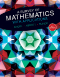 EBK SURVEY OF MATHEMATICS WITH APPLICAT - 10th Edition - by RUNDE - ISBN 8220101459534