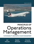 EBK PRINCIPLES OF OPERATIONS MANAGEMENT - 10th Edition - by HEIZER - ISBN 8220102744059