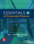 EBK ESSENTIALS OF CORPORATE FINANCE - 9th Edition - by Ross - ISBN 8220102800199