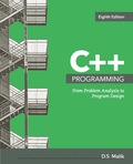EBK C++ PROGRAMMING: FROM PROBLEM ANALY - 8th Edition - by Malik - ISBN 8220103648530
