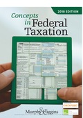 EBK CONCEPTS IN FEDERAL TAXATION 2018 - 18th Edition - by Murphy - ISBN 8220103671279