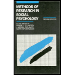Methods of Research In Social Psychology - 2nd Edition - by ARONSON,  Elliot, Ellsworth,  Phoebe C, Carlsmith,  J. Merrill, Gonzales,  Marti Hope - ISBN 9780070024663