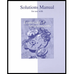 Solutions Manual For Use With Essentials Of Investments: 4th Ed - 4th Edition - by Bodie - ISBN 9780072318678