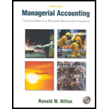 Managerial Accounting - 5th Edition - by HILTON - ISBN 9780072394665