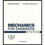 Mechanics for Engineers, Statics - 5th Edition - by Ferdinand P. Beer, E. Russell Johnston, Ralph E. Flori - ISBN 9780072464788