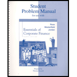 ESSEN.OF CORP.FINANCE-STUD.PROB.MAN. - 4th Edition - by Ross - ISBN 9780072532043