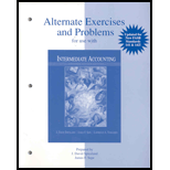 Alternate Exercises And Problems For Use With Intermediate Accounting, 2nd - 2nd Edition - by J. David Spiceland - ISBN 9780072538533