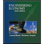 ENGINEERING ECONOMY (3205346) - 6th Edition - by Blank - ISBN 9780073205342
