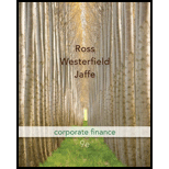 Corporate Finance - 9th Edition - by Stephen Ross - ISBN 9780073382333