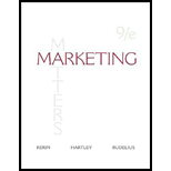 MARKETING - 9th Edition - by Kerin - ISBN 9780073404721