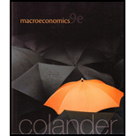 Macroeconomics - 9th Edition - by David C. Colander - ISBN 9780077501860
