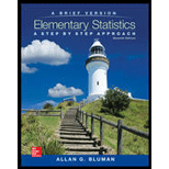 Elementary Statistics: A Step By Step Approach - A Brief Version - 7th Edition - by Allan G Bluman - ISBN 9780077720582