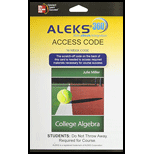 Aleks 360 Access Card (18 Weeks) for College Algebra - 1st Edition - by Julie Miller - ISBN 9780077841447