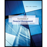 Foundations Of Financial Management - 15th Edition - by BLOCK,  Stanley B., HIRT,  Geoffrey A., Danielsen,  Bartley R. - ISBN 9780077861612
