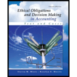 Ethical Obligations And Decision Making In Accounting - 3rd Edition - by Mintz,  Steven M., Morris,  Roselyn E. - ISBN 9780077862213