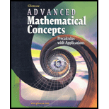 Advanced Mathematical Concepts: Precalculus with Applications, Student Edition - 6th Edition - by McGraw-Hill - ISBN 9780078608612