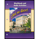 Asi Se Dice, Level 1, Workbook and Audio Activities - 8th Edition - by McGraw-Hill/Glencoe - ISBN 9780078883699