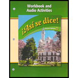 Asi Se Dice! Workbook and Audio Activities - 8th Edition - by McGraw-Hill/Glencoe - ISBN 9780078883958