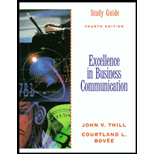 Excellence In Business Communication - 4th Edition - by John V. Thill - ISBN 9780130104106