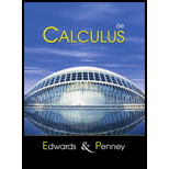 Calculus - 6th Edition - by C. Henry Edwards - ISBN 9780130920713
