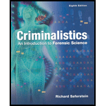 Criminalistics - 8th Edition - by Saferstein - ISBN 9780131137066