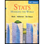 Stats: Modeling the World Nasta Edition Grades 9-12 - 3rd Edition - by David E. Bock, Paul F. Velleman, Richard D. De Veaux - ISBN 9780131359581