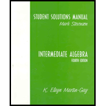 Intermediate Algebra: Student Solutions Manual, Standalone - 4th Edition - by Elayn Martin-Gay - ISBN 9780131444645