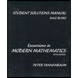 Excursions In Modern Mathematics - Student Solutions Manual - 5th Edition - by Tannenbaum - ISBN 9780131774858