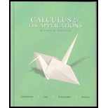 Calculus &amp; Its Applications - 11th Edition - by Larry J. Goldstein - ISBN 9780131919631