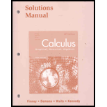 Calculus: Graphical, Numerical, Algebraic: Solutions Manual