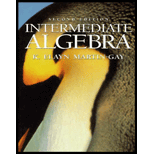 Intermediate Algebra - 2nd Edition - by K. Elayn Martin-Gay - ISBN 9780132424622