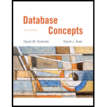 Database Concepts - 6th Edition - by David M. Kroenke, David Auer - ISBN 9780132742924