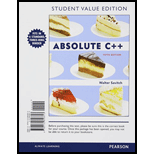 Absolute C++, Student Value Edition (5th Edition) - 5th Edition - by Walter Savitch, Kenrick Mock - ISBN 9780132846813