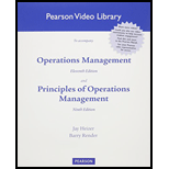 Operations Management - 2 DVDs - 11th Edition - by HEIZER - ISBN 9780132863322