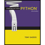 Starting Out With Python (gaddis Series) - 2nd Edition - by GADDIS, Tony - ISBN 9780133086058
