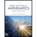 Basic Technical Mathematics with Calculus - 10th Edition - by Allyn J. Washington - ISBN 9780133116533