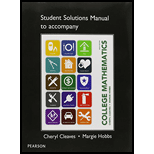 Student Solutions Manual For College Mathematics - 9th Edition - by Cheryl Cleaves - ISBN 9780133253764