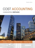 Cost Accounting - 15th Edition - by Horngren - ISBN 9780133428834