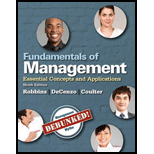 Fundamentals of Management: Essential Concepts and Applications (9th Edition) - 9th Edition - by Stephen P. Robbins, David A. De Cenzo, Mary A. Coulter - ISBN 9780133499919