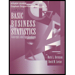 Basic Business Statistics S/g - 6th Edition - by BERENSON, Levine - ISBN 9780133595147