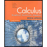 Calculus: Graphical, Numerical, Algebraic