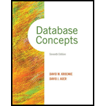 EBK DATABASE CONCEPTS - 7th Edition - by AUER - ISBN 9780133777840