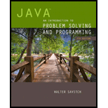 Java: Introduction to Problem Solving and Programming - 7th Edition - by SAVITCH - ISBN 9780133834604