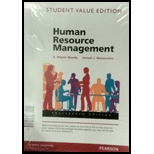 Human Resource Management, Student Value Edition (14th Edition) - 14th Edition - by R. Wayne Dean Mondy, Joseph J. Martocchio - ISBN 9780133848908