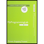 Java : Introduction To Prob...-MyProgrammingLab - 15th Edition - by SAVITCH - ISBN 9780133860771