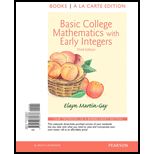Basic College Mathematics with Early Integers, Books a la Carte Edition (3rd Edition) - 3rd Edition - by Martin-Gay, Elayn - ISBN 9780133864878