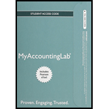 MyLab Accounting with Pearson eText -- Access Card -- for Horngren's Accounting - 11th Edition - by Tracie L. Miller-Nobles, Brenda L. Mattison, Ella Mae Matsumura - ISBN 9780133877571
